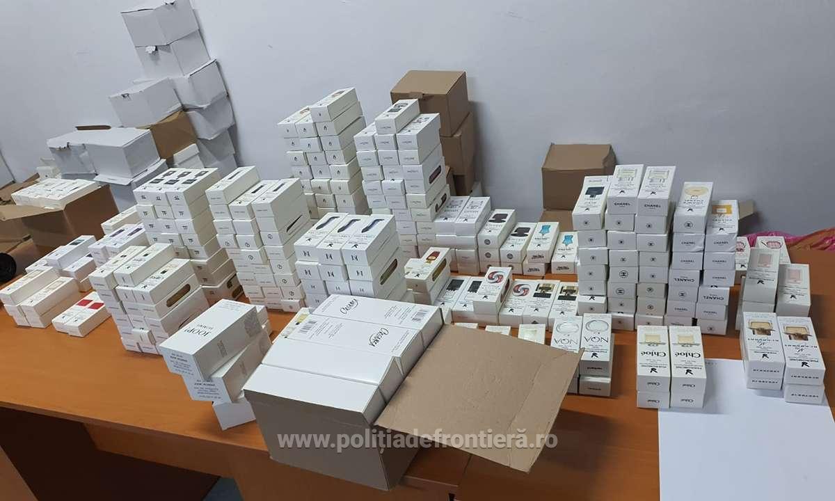 Bunuri ce pot aduce atingere dreptului de proprietate intelectuală, în valoare de peste 1.000.000 de lei, descoperite la P.T.F. Giurgiu