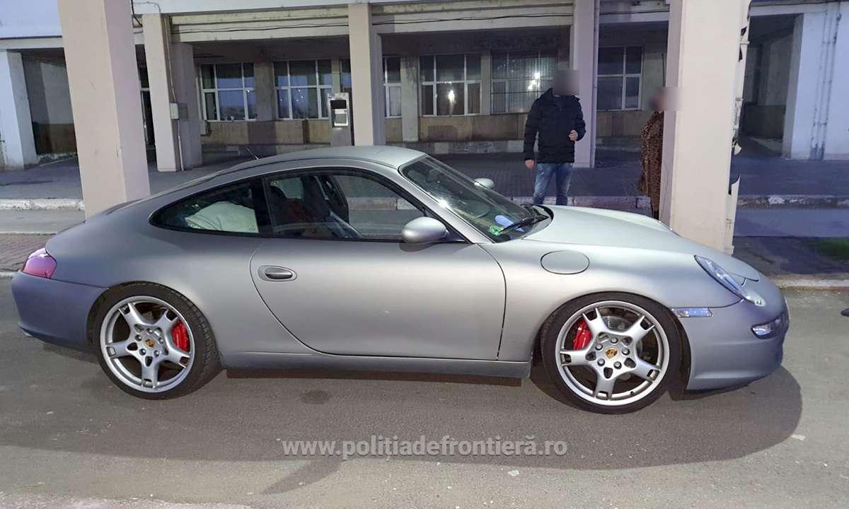 Autoturism marca Porsche căutat de autoritățile din Germania,  descoperit de poliţiştii de frontieră giurgiuveni