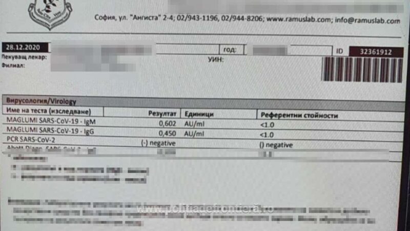 Teste false pentru infecţia cu virusul SARS-COV-2, descoperite în P.T.F. Giurgiu