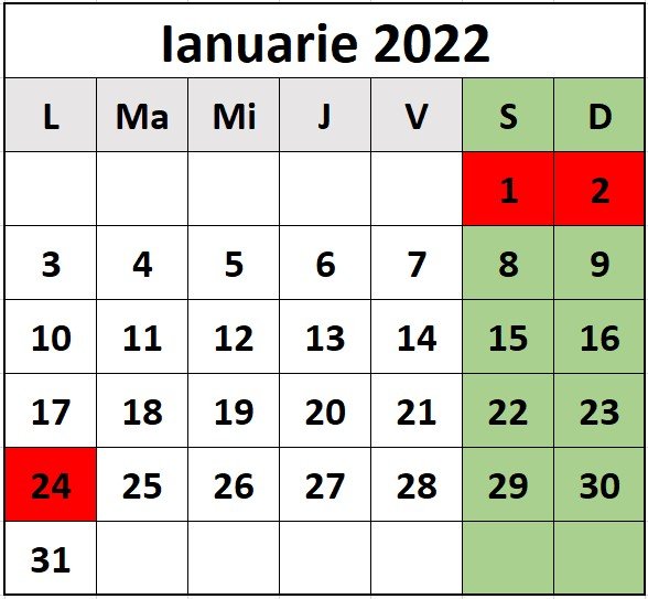 Veste bună: 24 ianuarie 2022, zi liberă pentru români