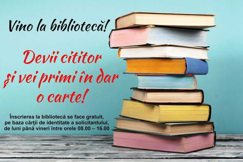 BIBLIOTECA JUDEŢEANĂ „I.A. BASSARABESCU” GIURGIU DĂRUIEȘTE FIECĂRUI NOU CITITOR CÂTE O CARTE