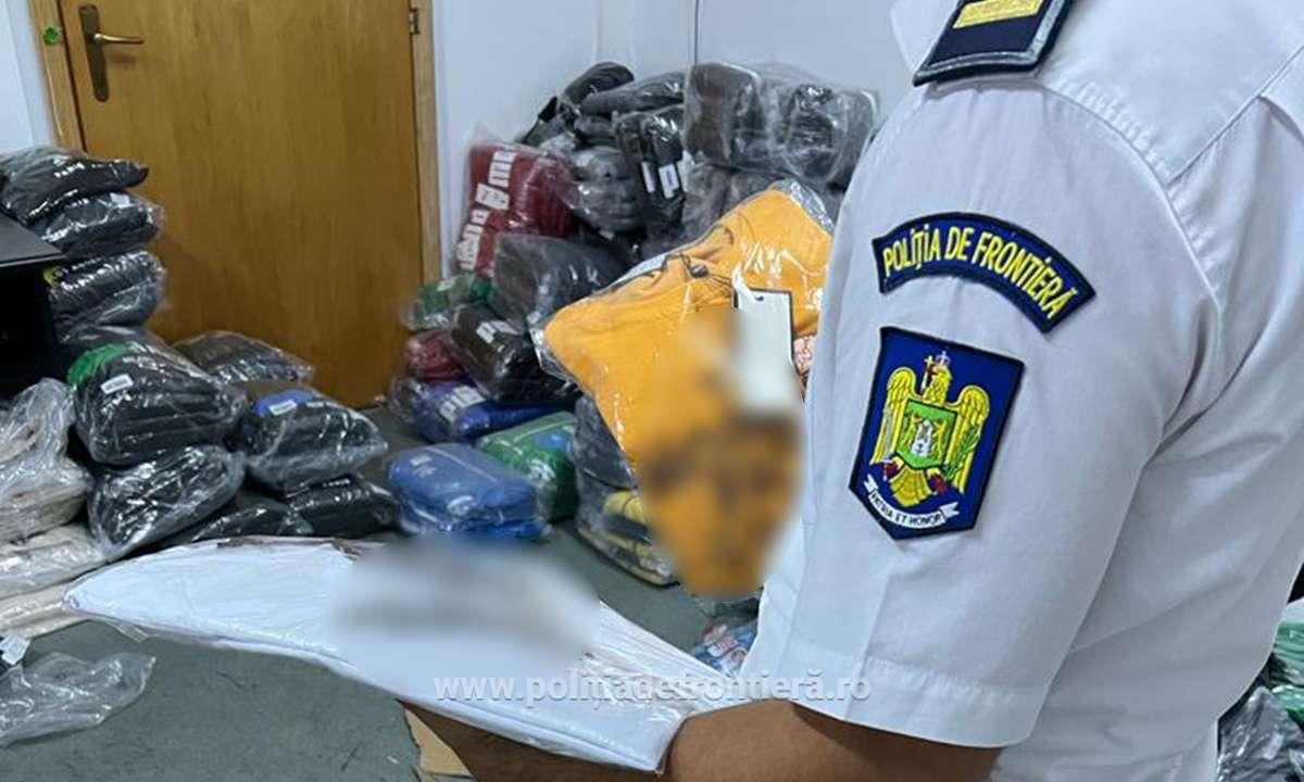 Bunuri contrafăcute, estimate la o valoare de peste 217.000 lei, descoperite la PTF Giurgiu