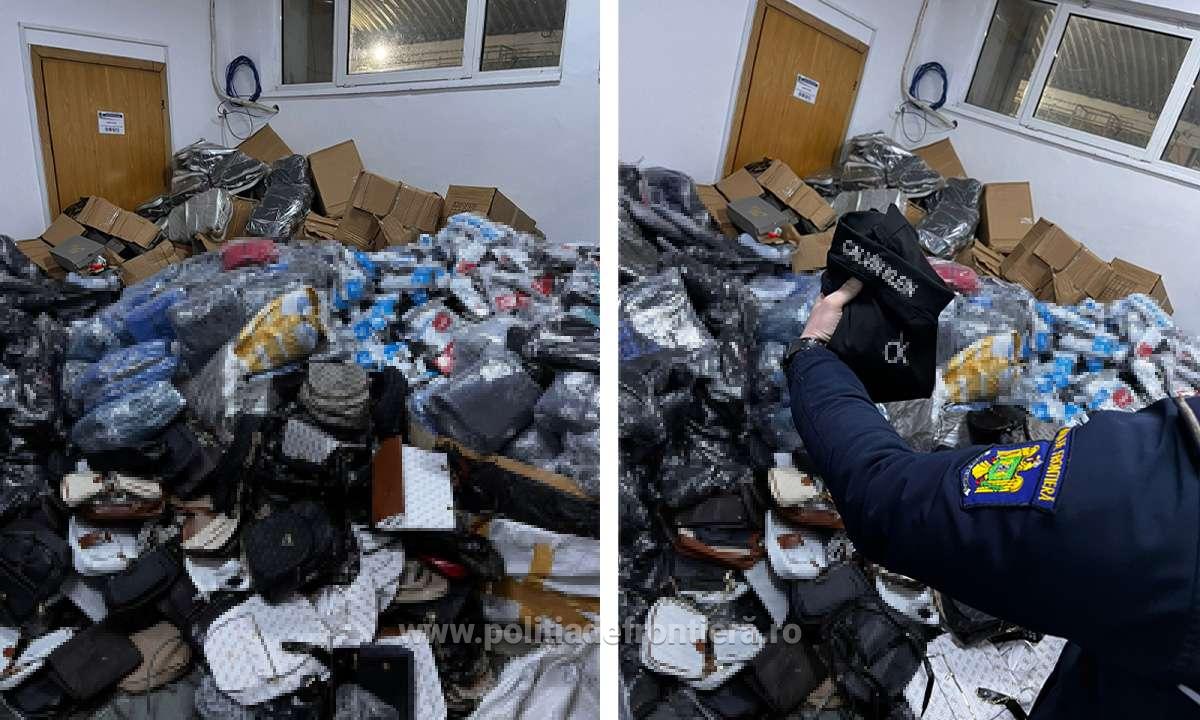 Acţiune intensă la nivelul ITPF Giurgiu. Mii de bunuri susceptibile a fi contrafăcute, tutun și alcool descoperite în mai multe mijloace de transport