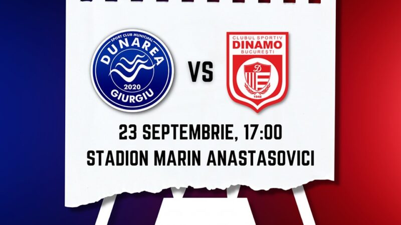 Dunărea Giurgiu primește liderul seriei pe teren propriu!
