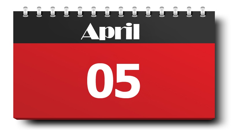 Evenimentele Zilei de 5 aprilie în Istorie