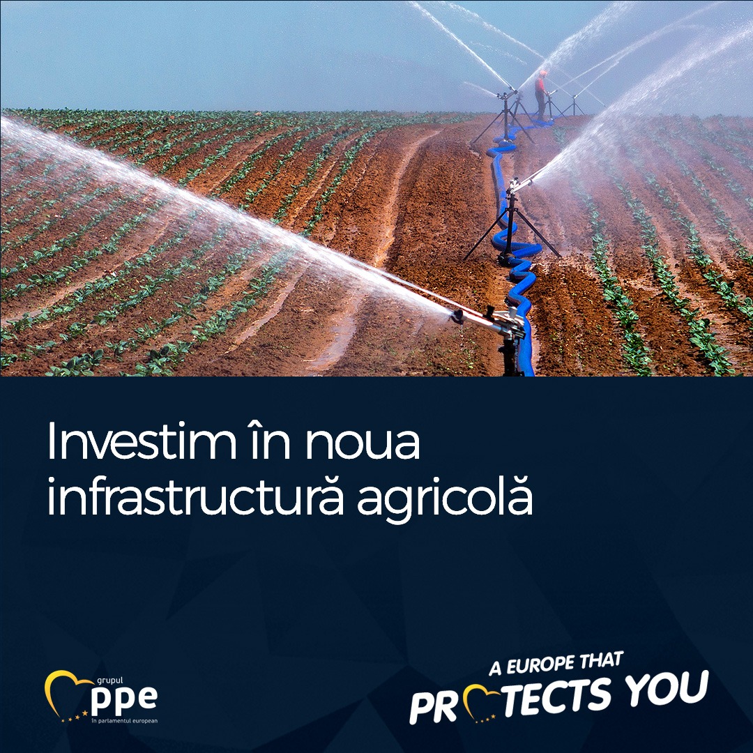 Dan Motreanu: Grupul PPE consideră că noile investiții în infrastructura de apă și în tehnologii de adaptare la schimbările climatic sunt esențiale pentru viitorul sectorului agricol