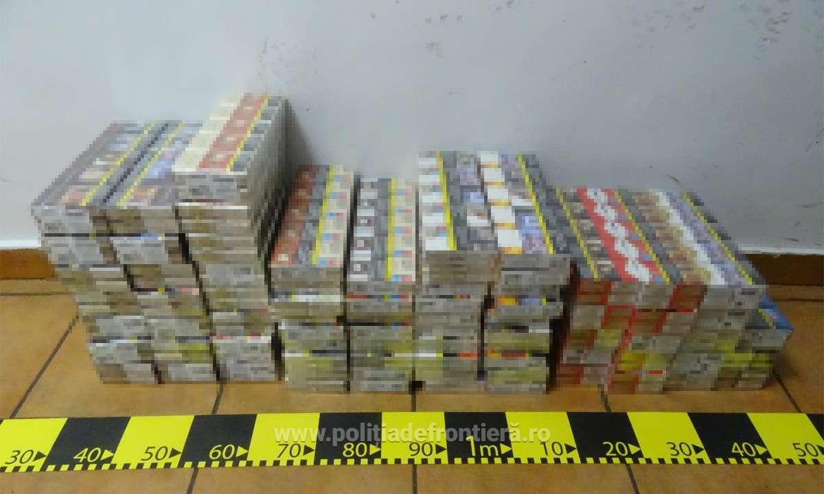 18.000 de țigarete descoperite de polițistii de frontieră din cadrul Sectorului Poliției de Frontieră Giurgiu