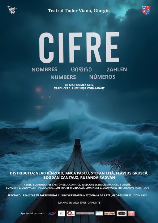 Teatrul „Tudor Vianu” din Giurgiu anunță premiera spectacolului „CIFRE”