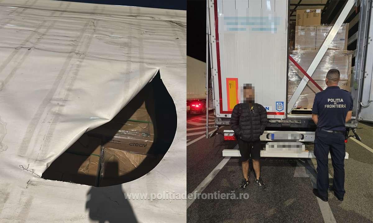 Cetățean turc descoperit ascuns într-un autocamion, în urma unui control efectuat la frontiera cu Bulgaria