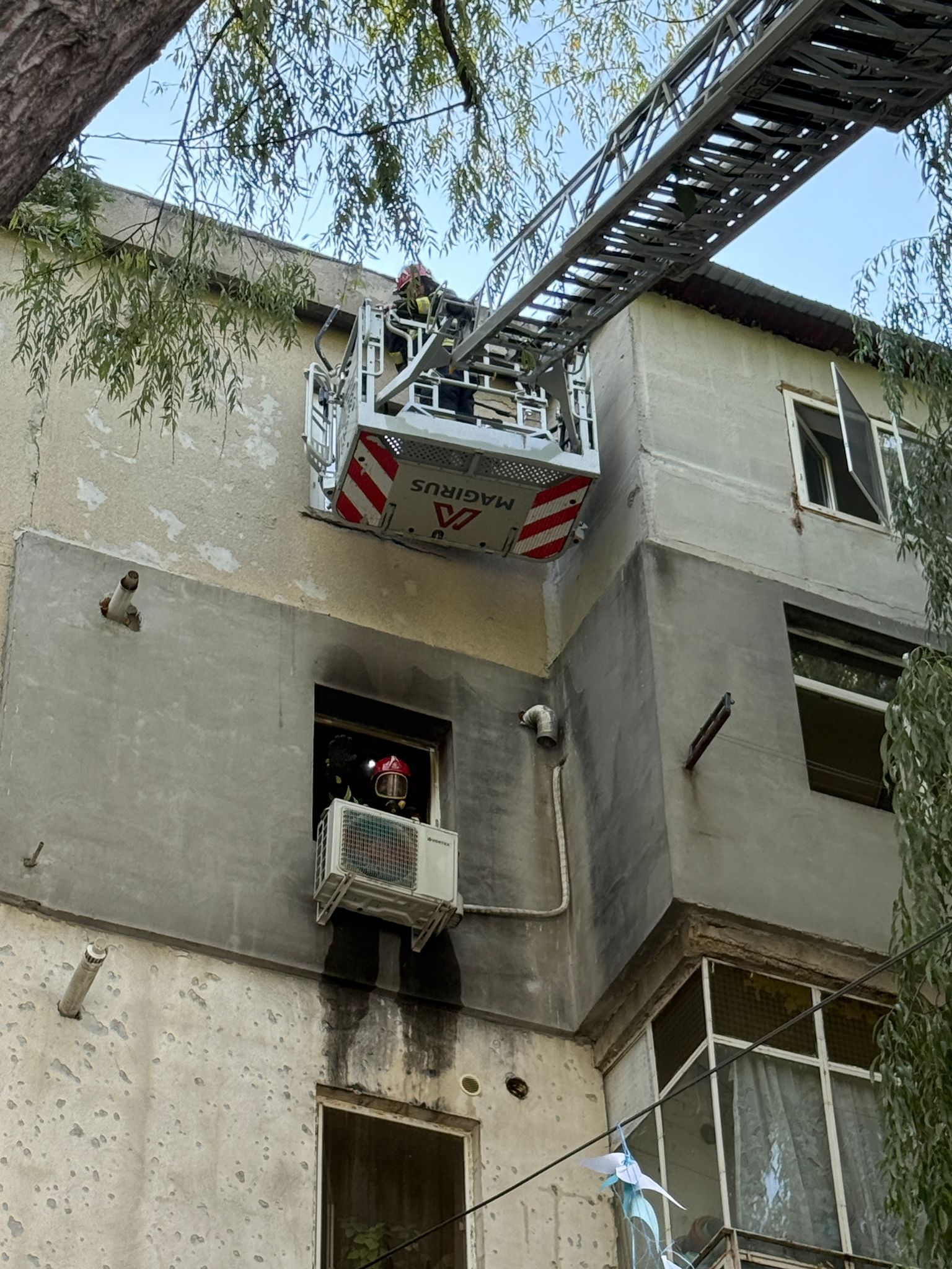 Incendiu într-un apartament, pe șoseaua București