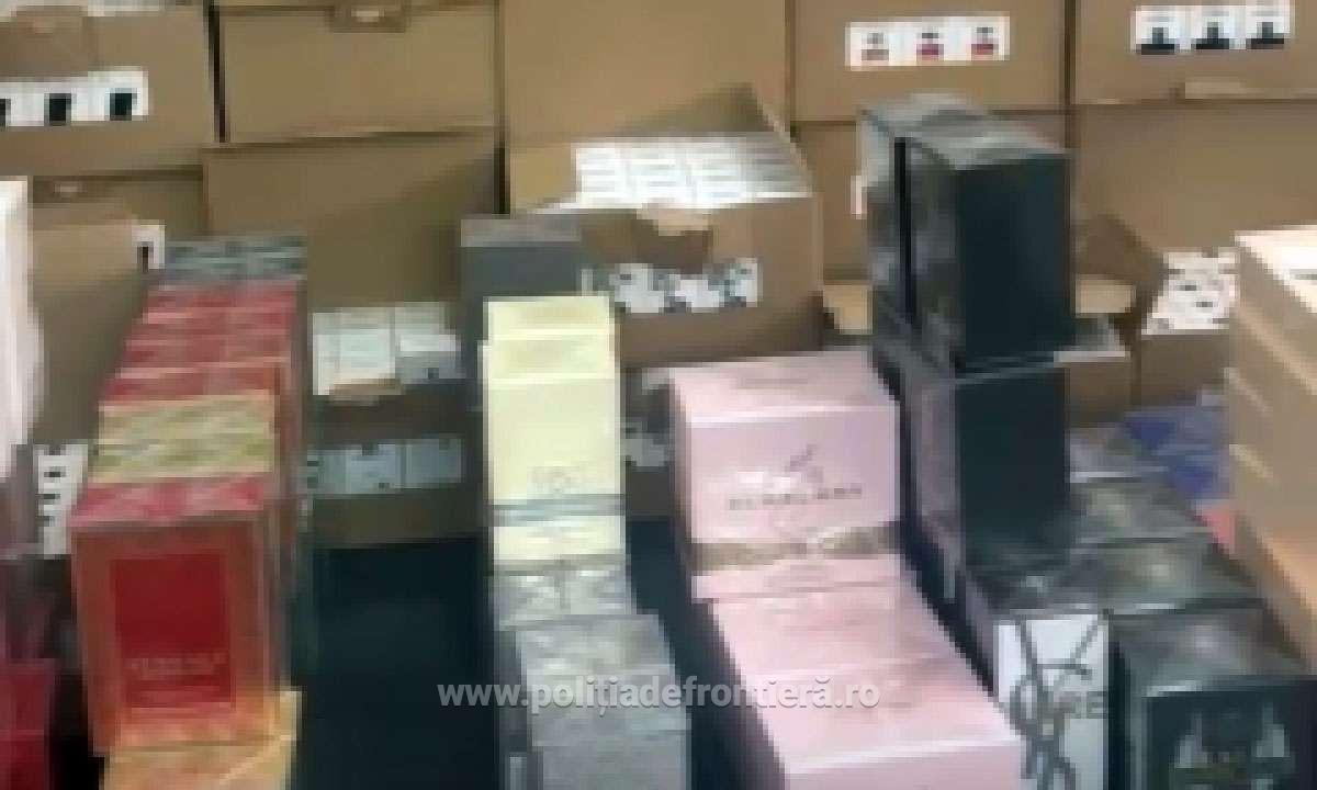 Produse susceptibile a fi contrafăcute, în valoare de peste 700.000 de lei, depistate de polițiștii de frontieră giurgiuveni