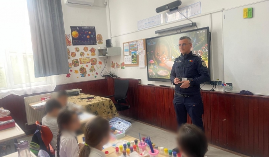 O NOUĂ ACȚIUNE PREVENTIVĂ ÎN UNITĂȚILE DE ÎNVĂȚĂMÂNT DIN JUDEȚUL GIURGIU