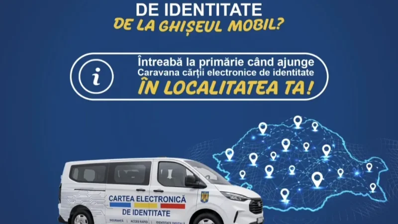 Caravana Cărții Electronice de Identitate ajunge în județul Giurgiu: Calendarul deplasărilor în 23 de localități