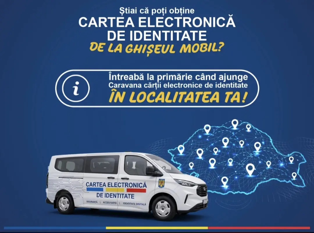 Caravana Cărții Electronice de Identitate ajunge în județul Giurgiu: Calendarul deplasărilor în 23 de localități