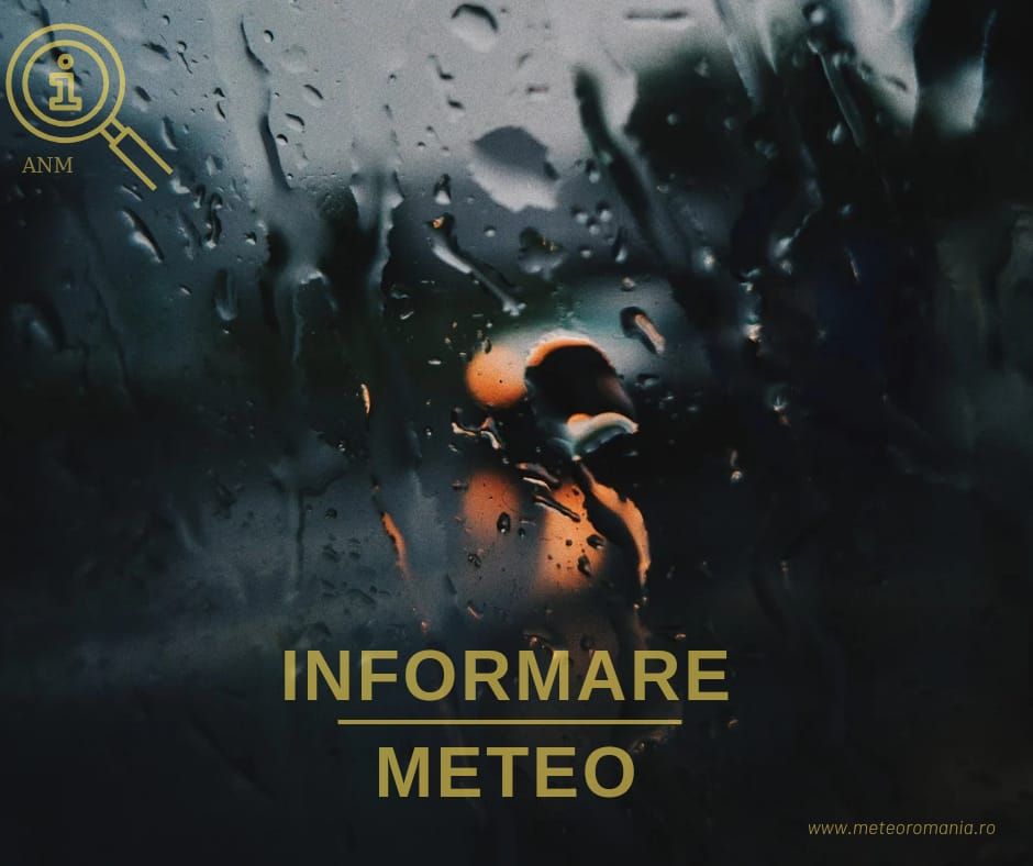Informare meteo de precipitații și vânt