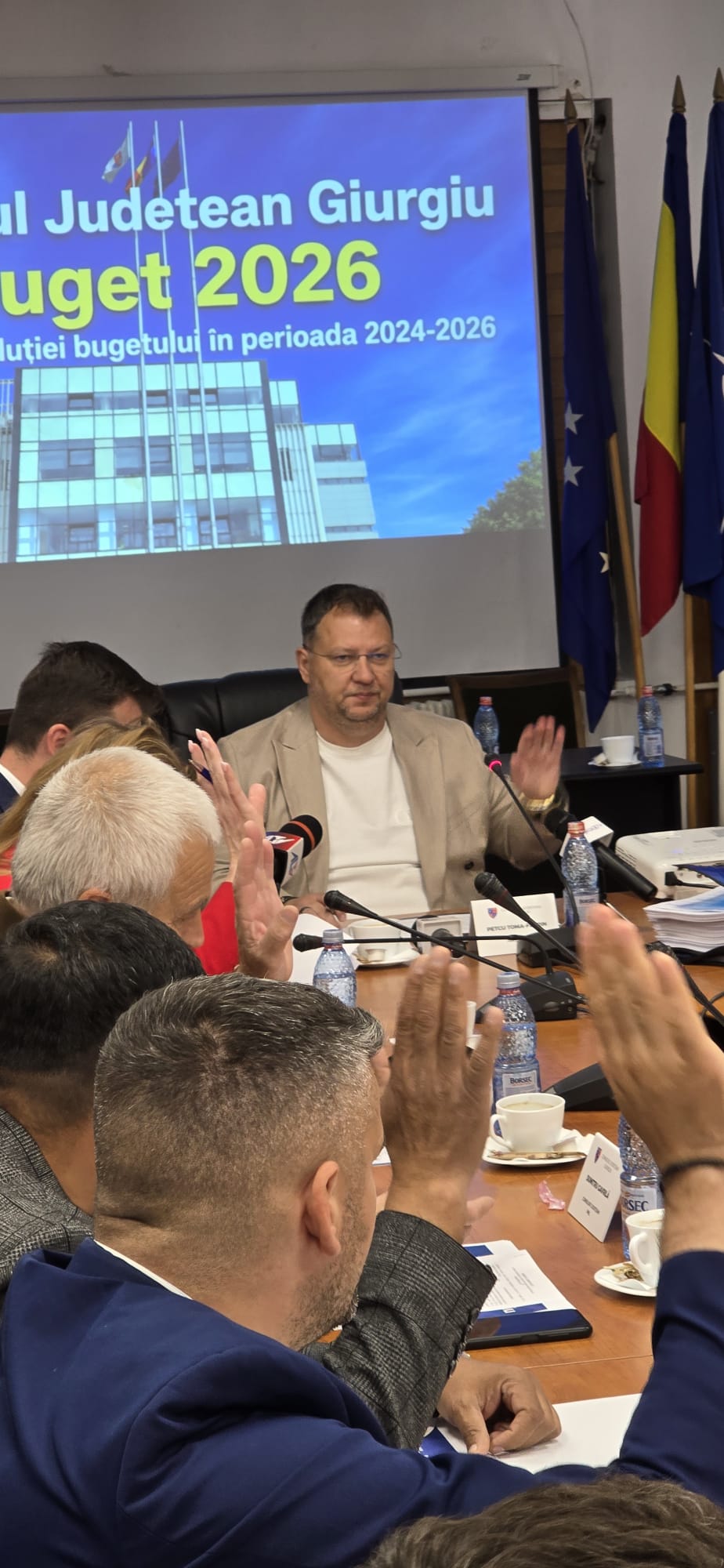 Ședința extrordinară a Consiliului Județean Giurgiu din 4 mai 2026